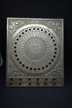 Vintage Brass Perpetual Calendar, Brass Sun Desk Astrology Wheel