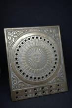 Vintage Brass Perpetual Calendar, Brass Sun Desk Astrology Wheel